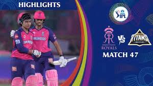 Rajasthan Royals vs Gujarat Titans, 47th Match